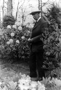 Charles Owen Dexter in the gardens